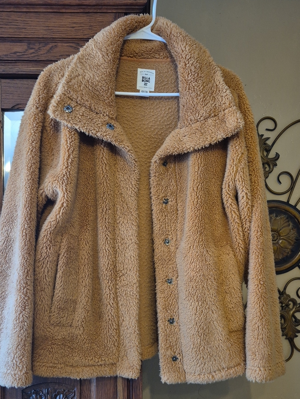 Billabong Women's Teddy Jacket in Camel Brown